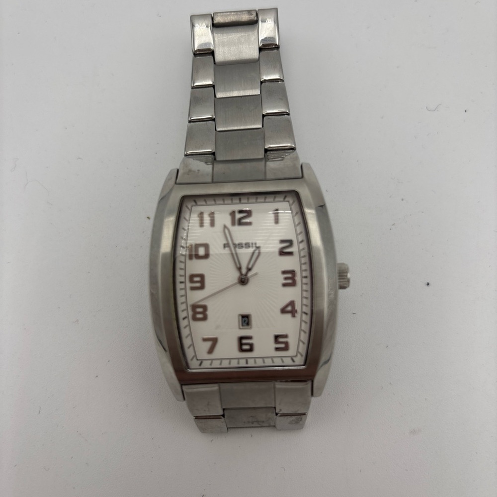 Fossil Stainless Steel Watch with White Faceā